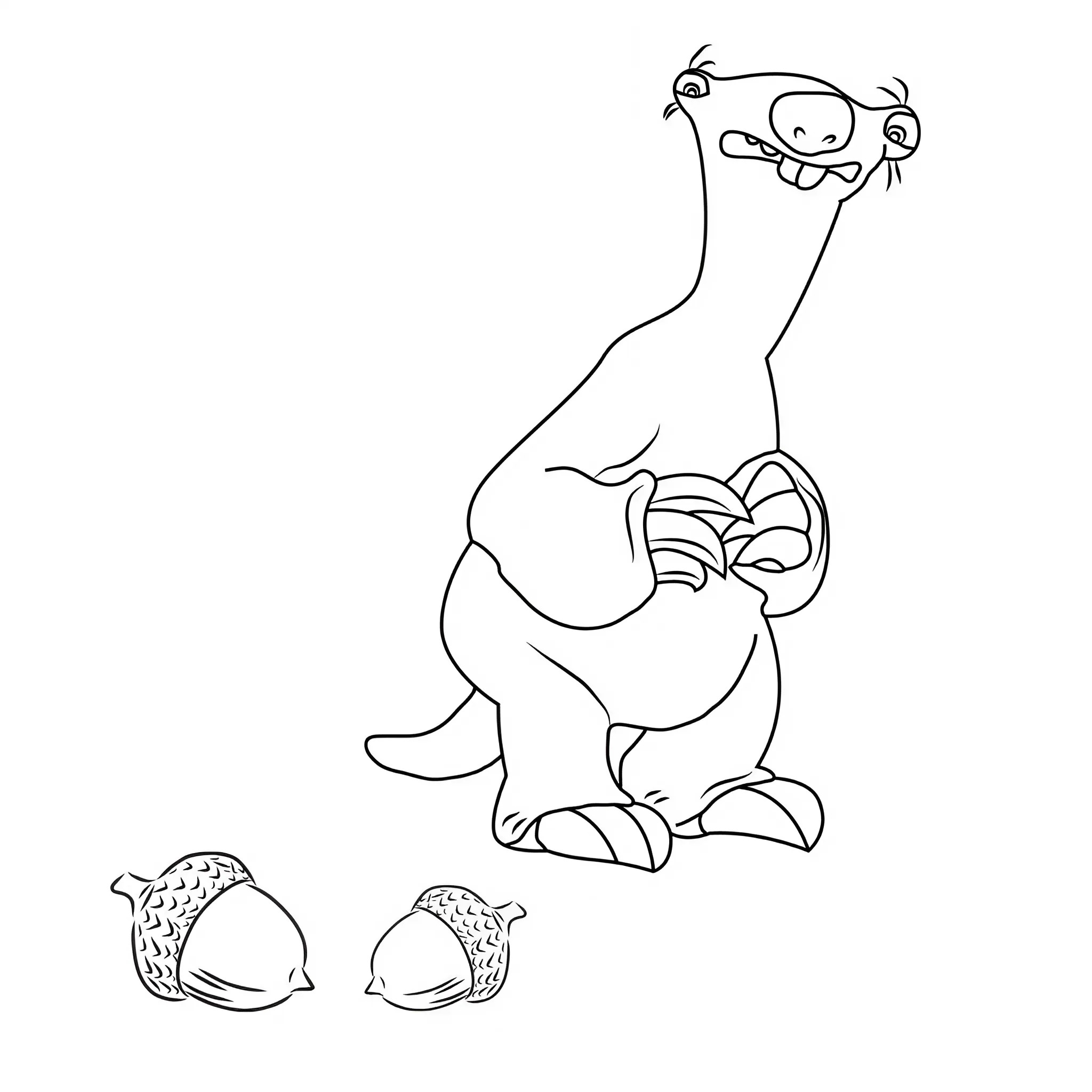 coloriage mystère l'âge de glace