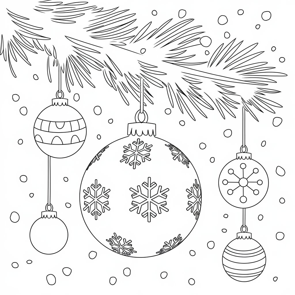 coloriage boule de noel mandala