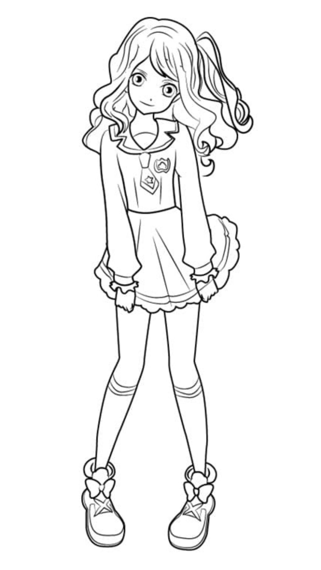 coloriage manga à imprimer gratuit​