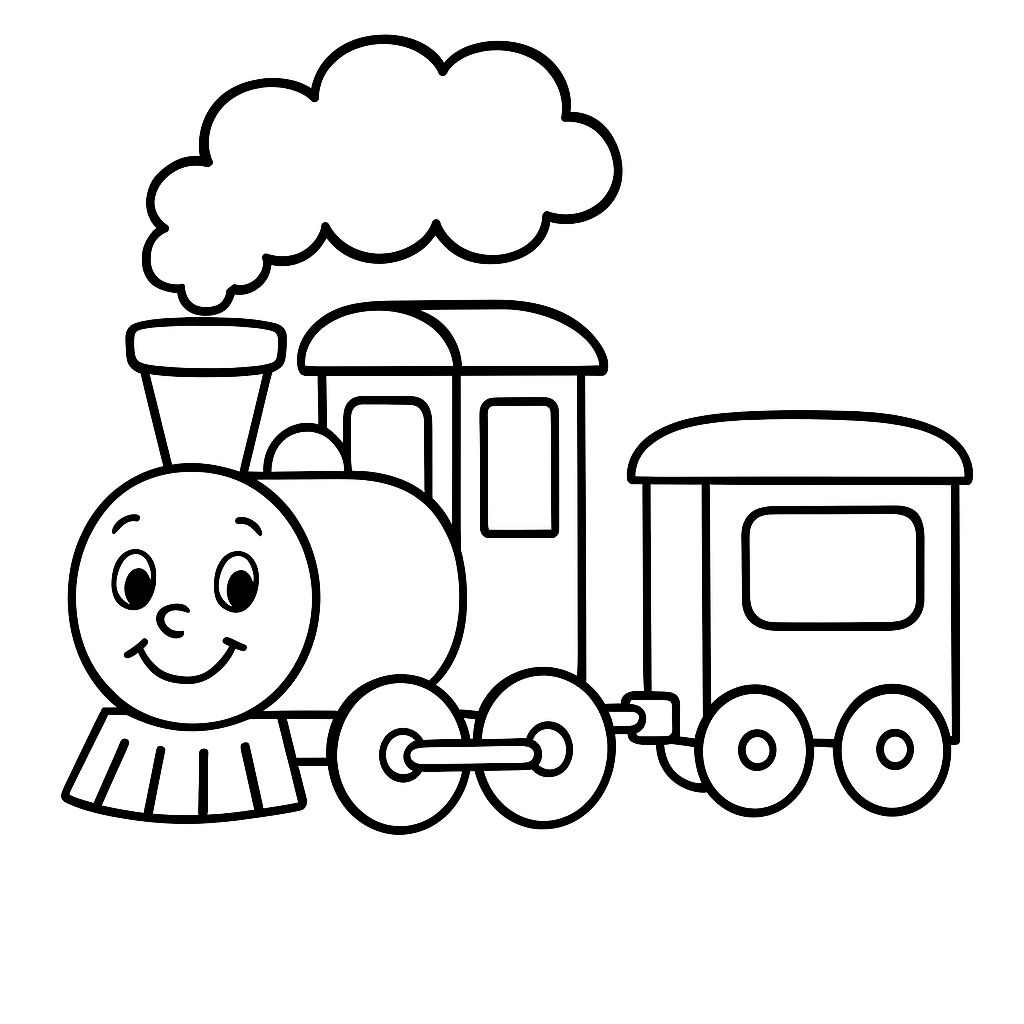 coloriage train thomas