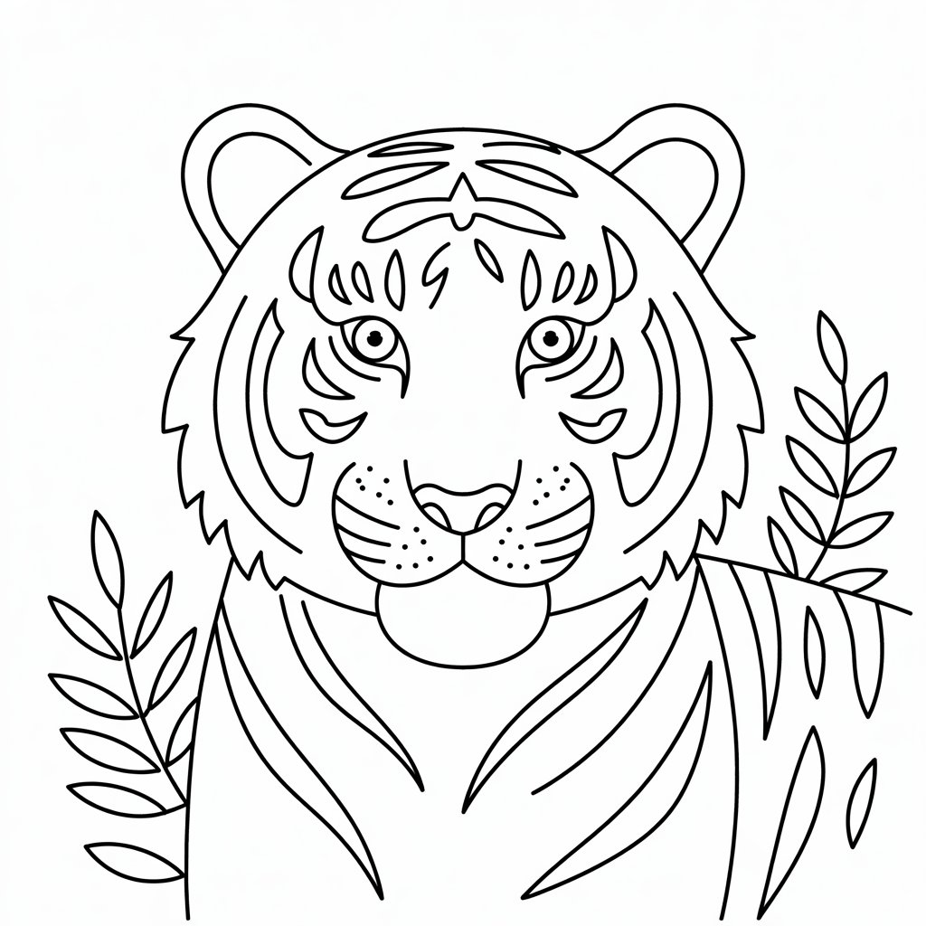 dessin tigre