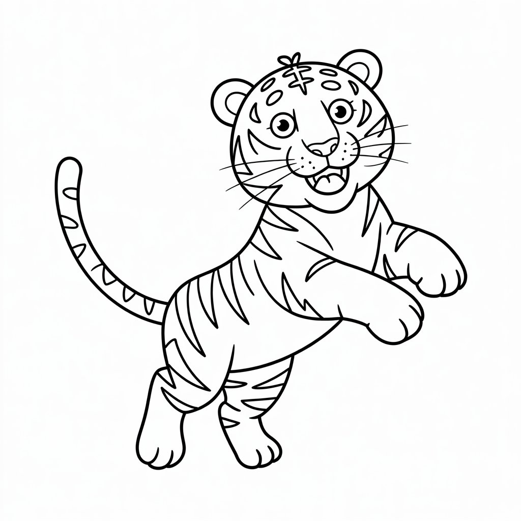 coloriage tigre