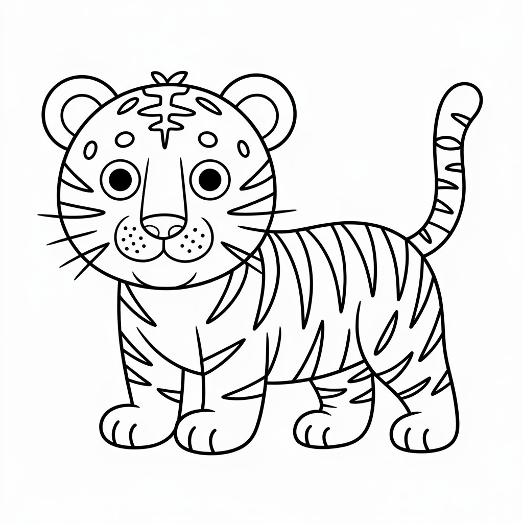 tigre coloriage
