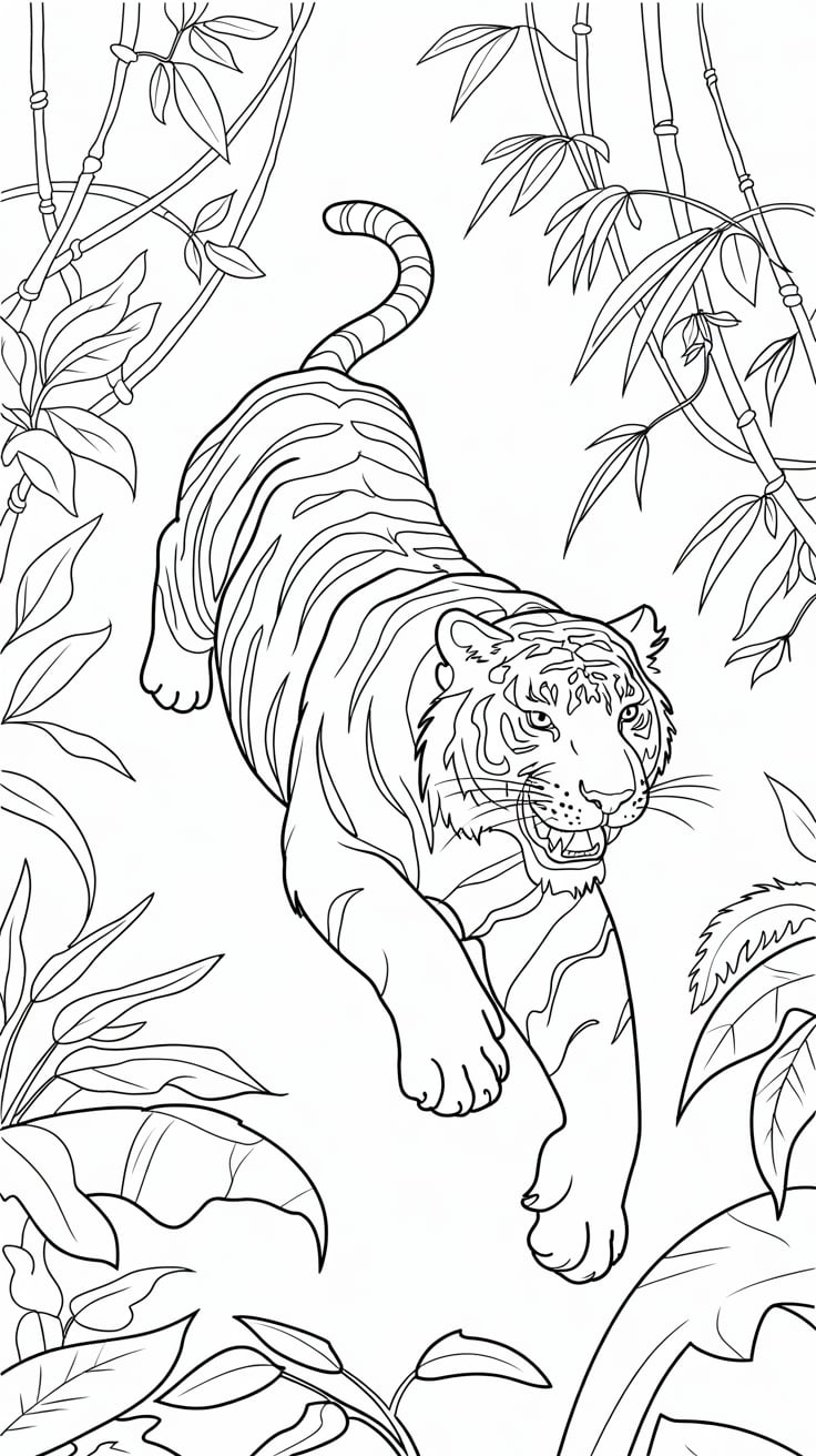 tigre dessin animé