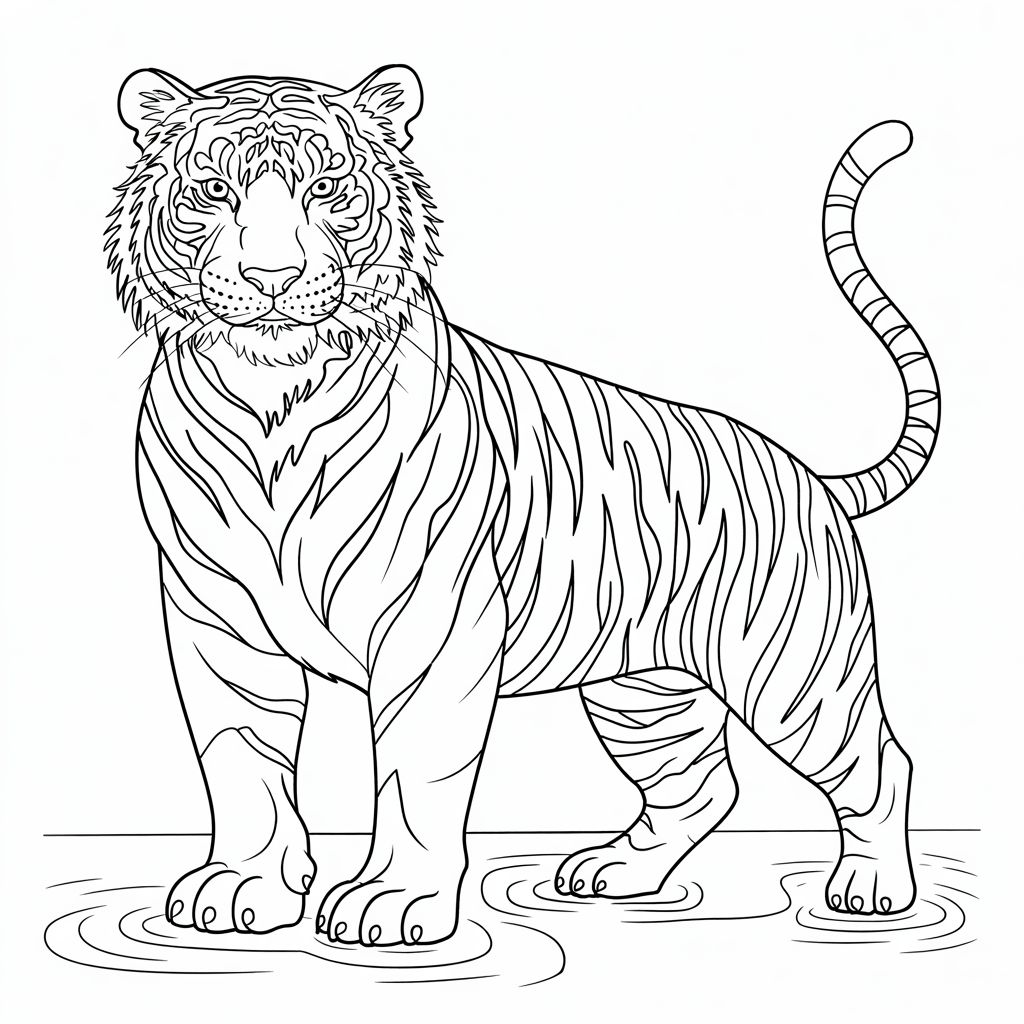tigre en dessin