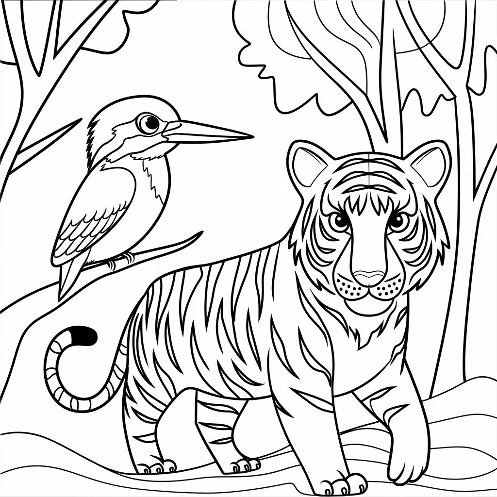 dessin de tigre