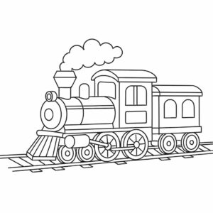 train coloriage
