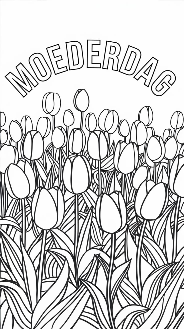 coloriage pour la fête des mères