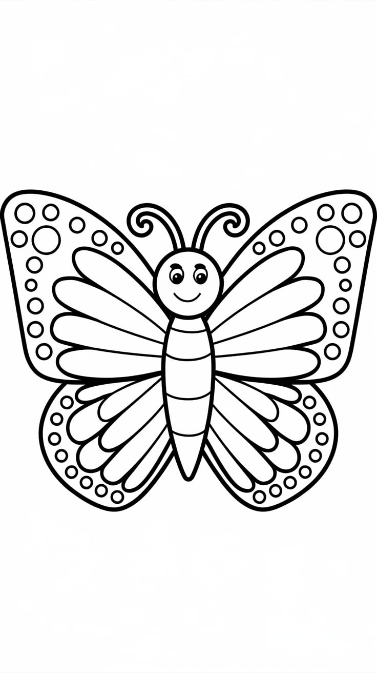 coloriage magique papillon