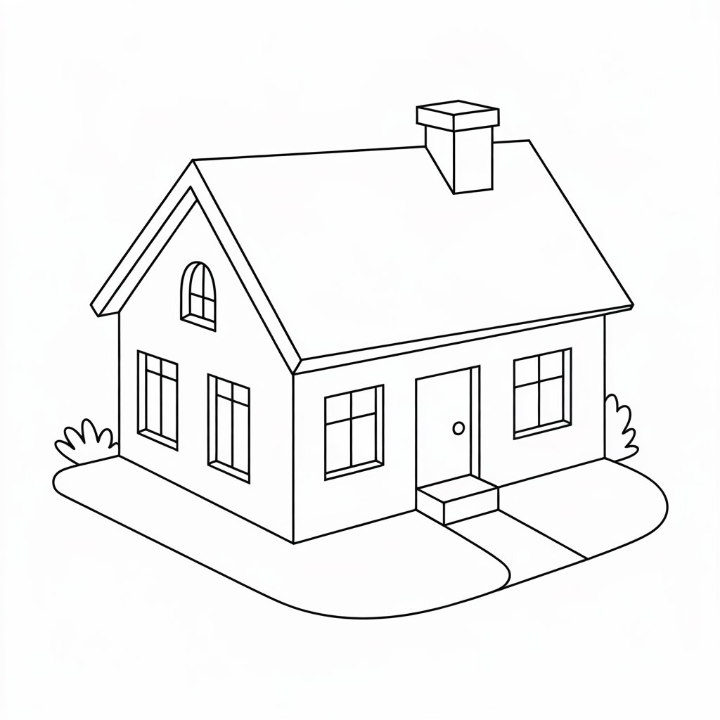 maison dessin facile