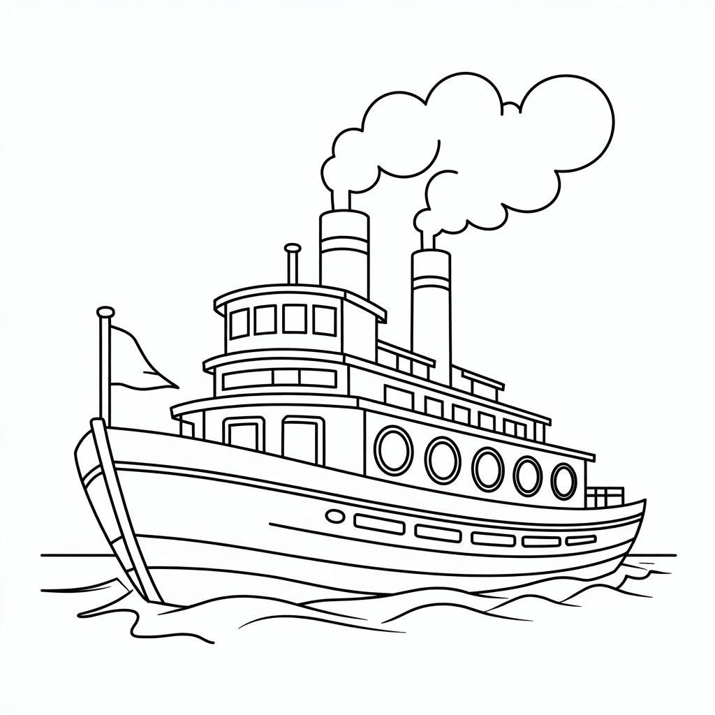 coloriage bateaux