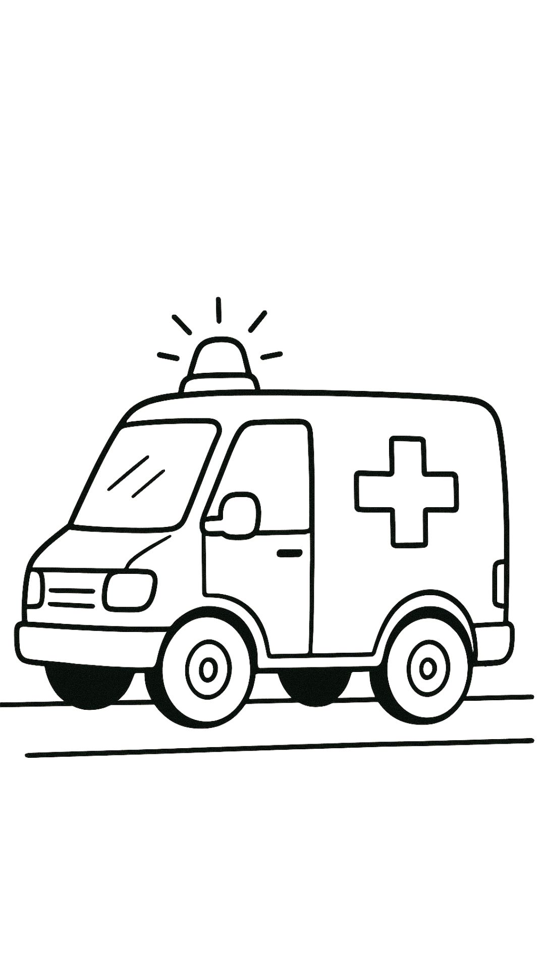 ambulance dessin a colorier