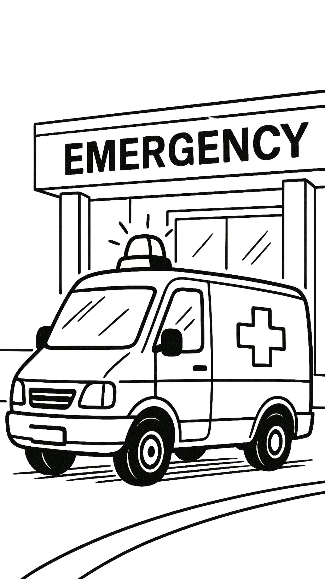 ambulance coloriage