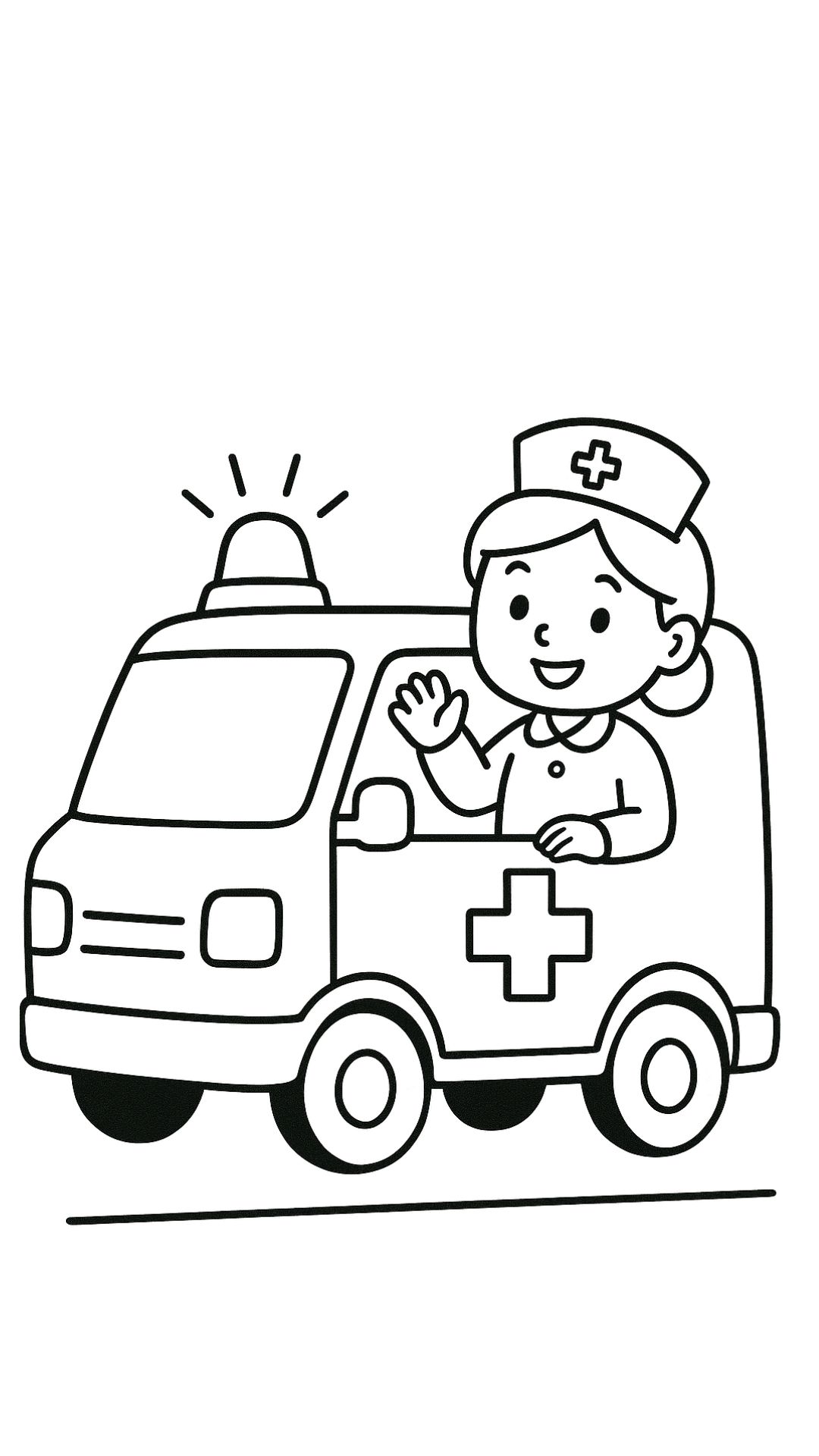 coloriage ambulance