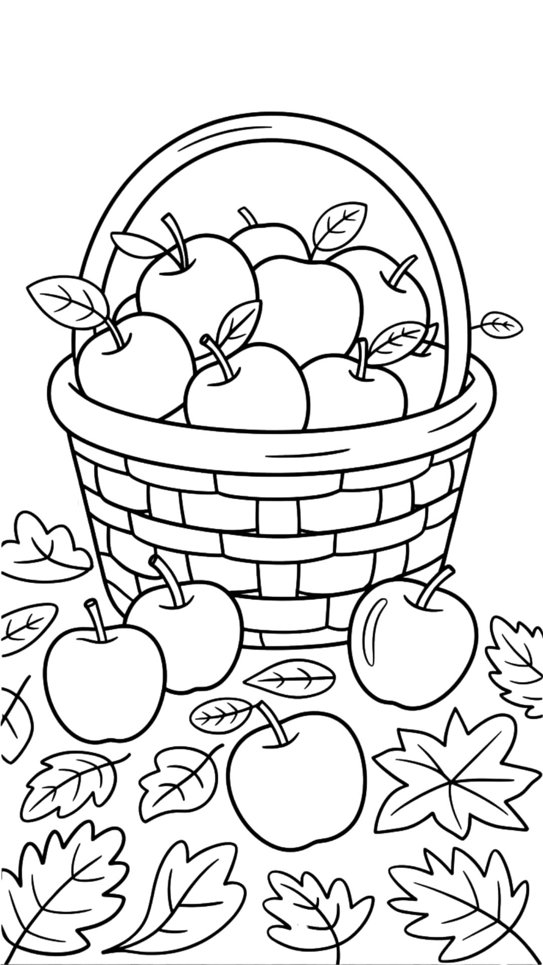 coloriage a imprimer pomme