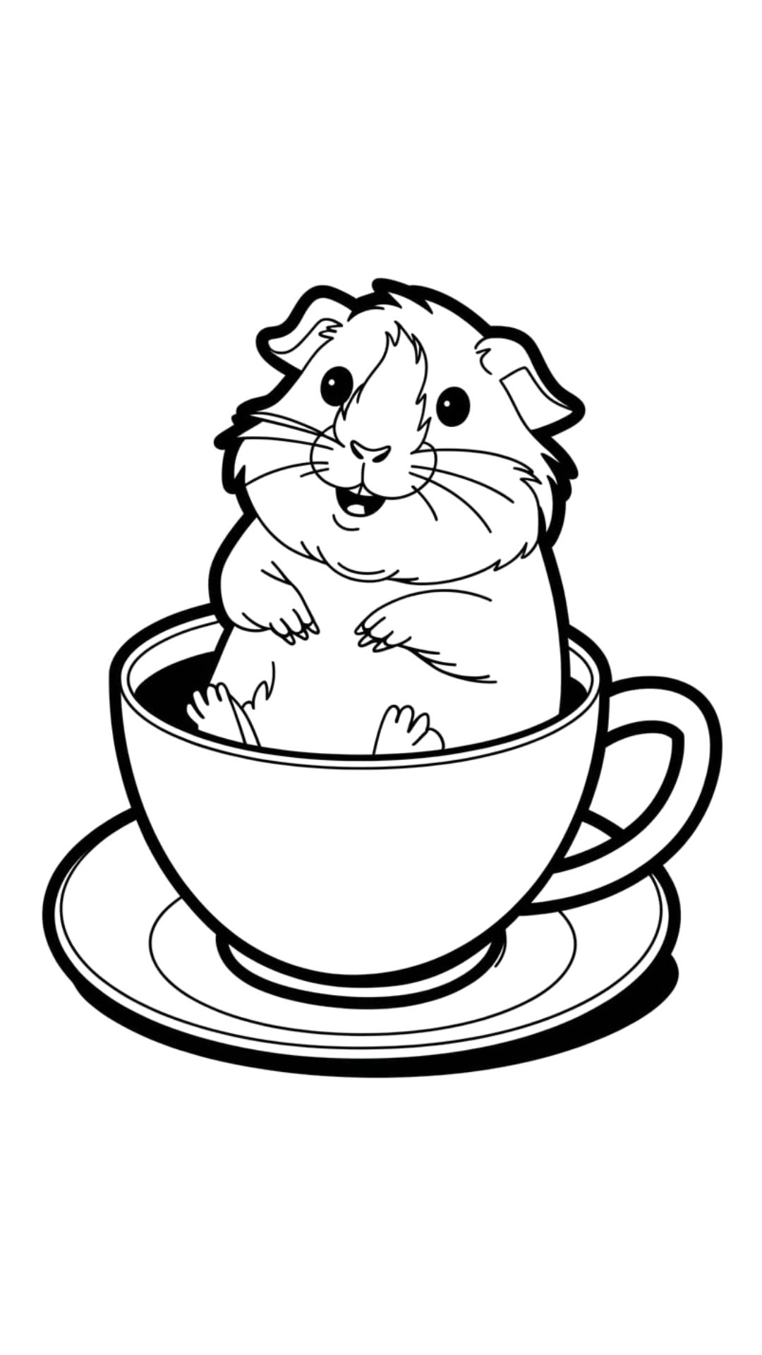 cochon d'inde dessin facile