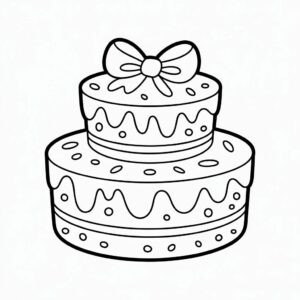 dessin gâteau d'anniversaire