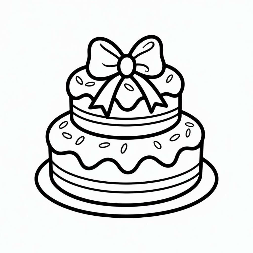 dessin gâteau anniversaire