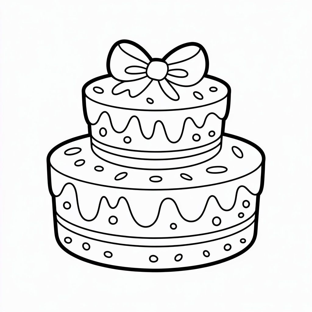 dessin gâteau d'anniversaire