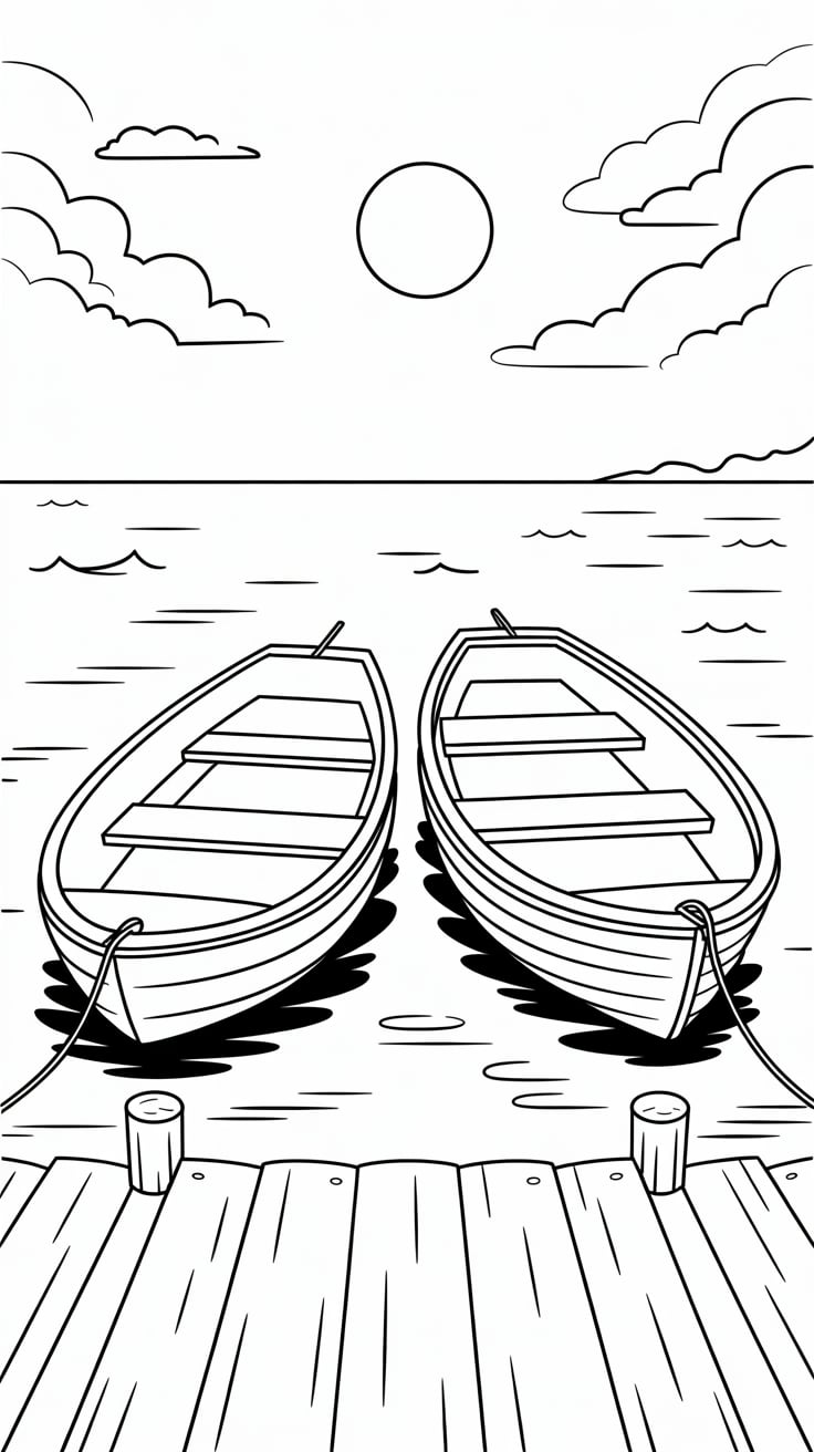 coloriage pirate bateau
