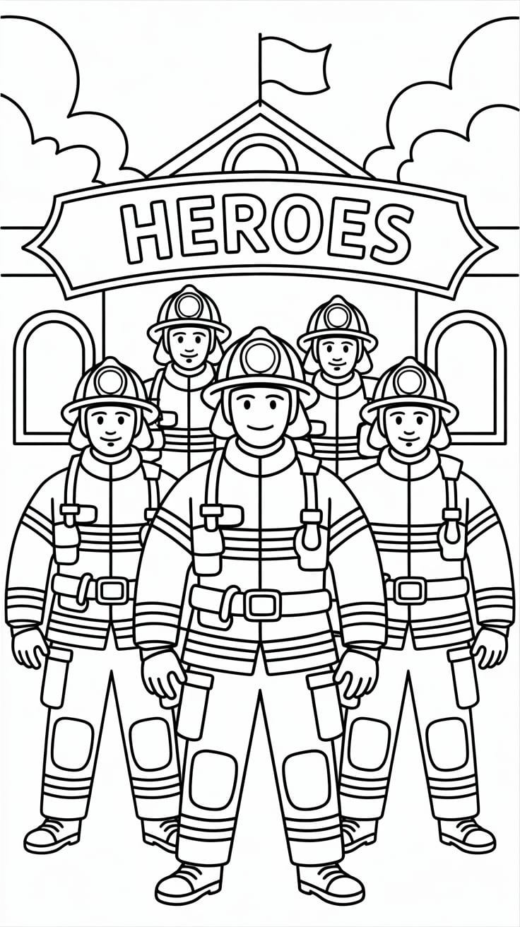 dessin animé les pompiers