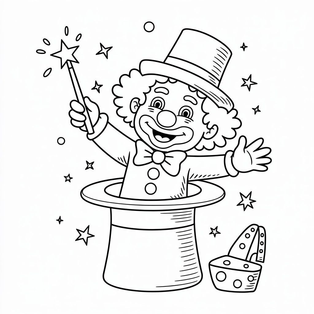 coloriage clown