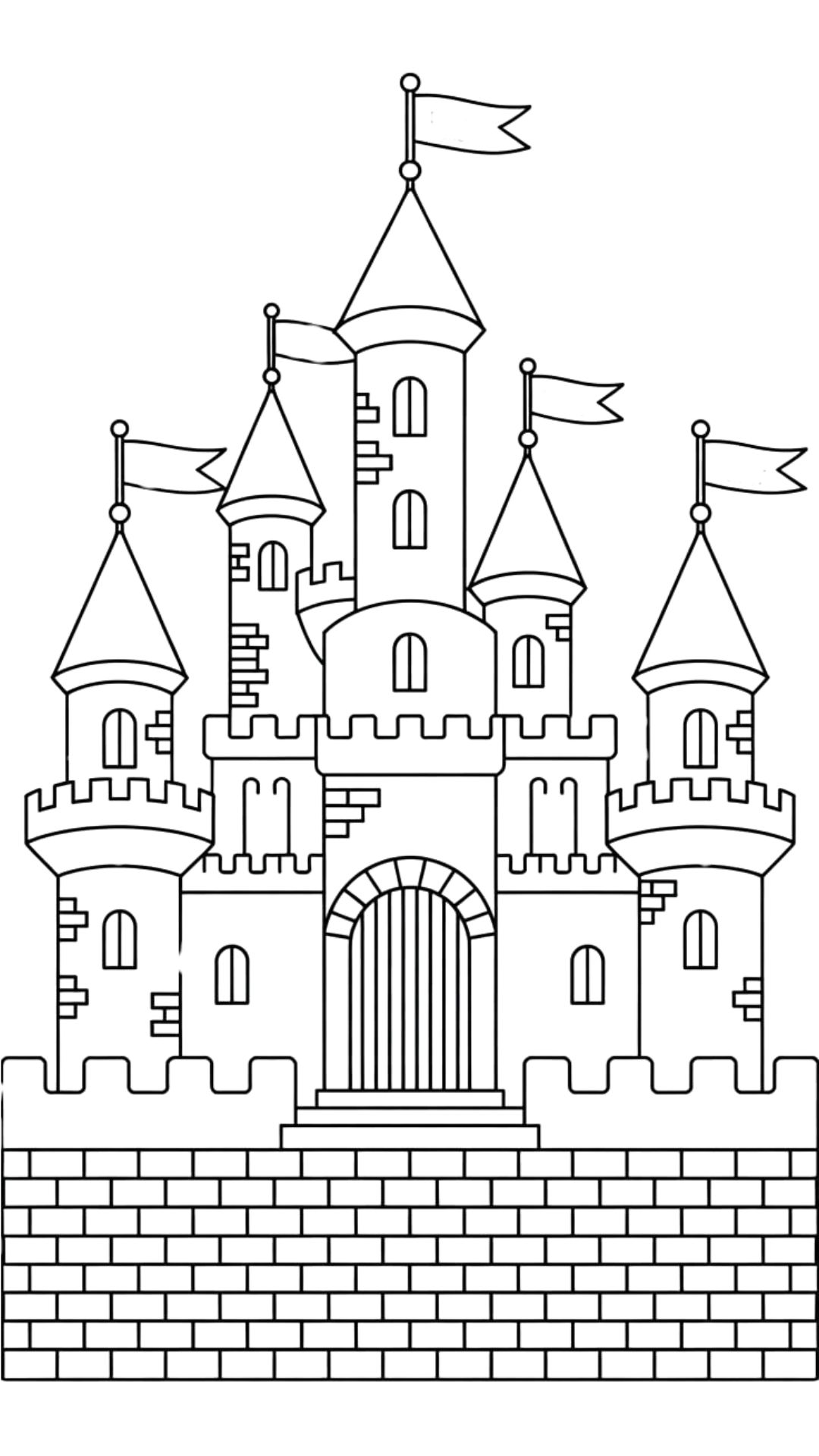 dessin d un chateau fort
