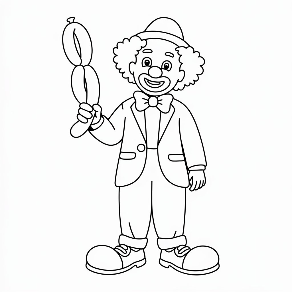 clown coloriage