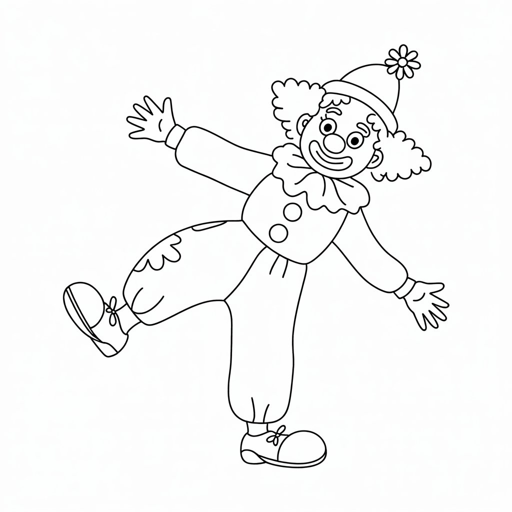 clown dessin