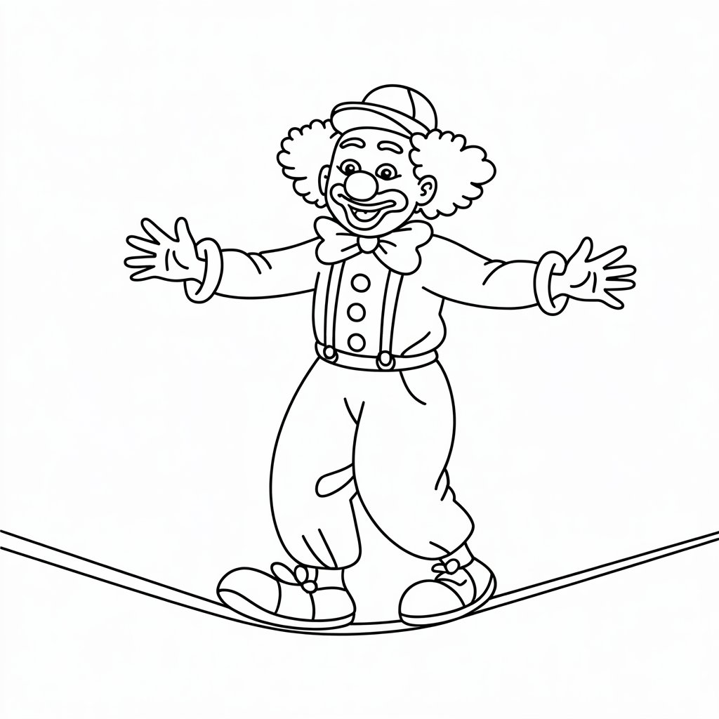 coloriage du clown