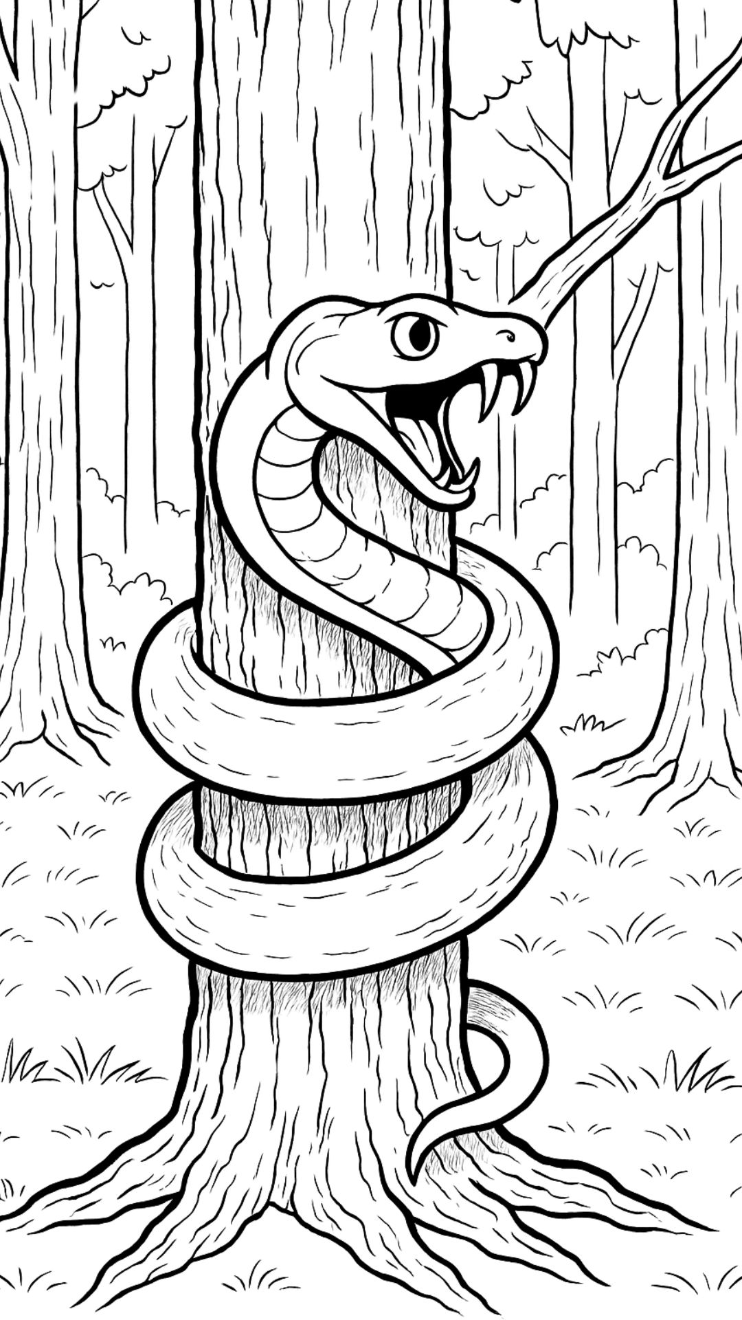 coloriage serpent cobra