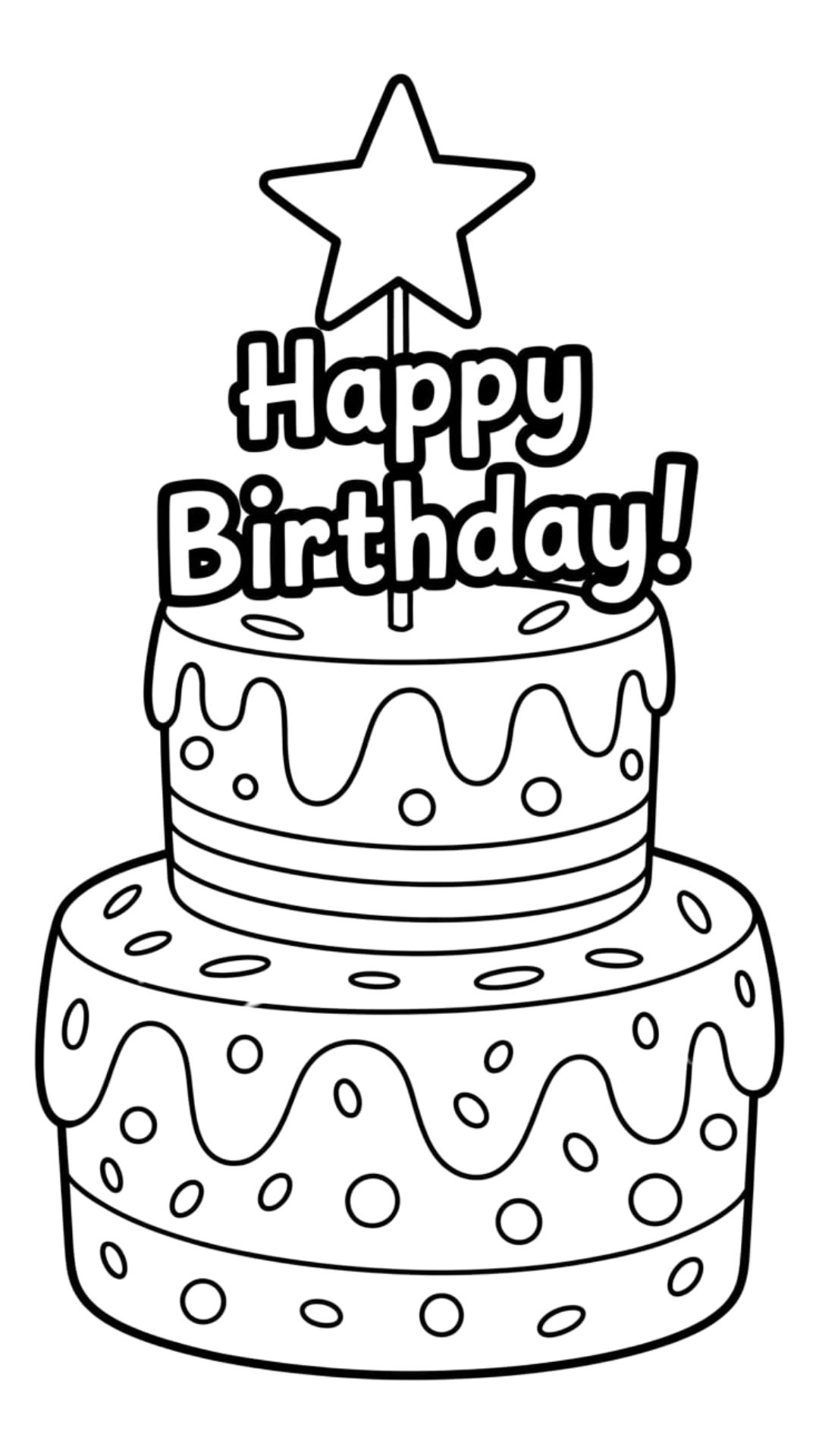 dessin gâteaux d'anniversaire