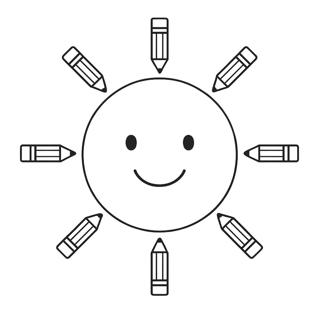 coloriage soleil à imprimer