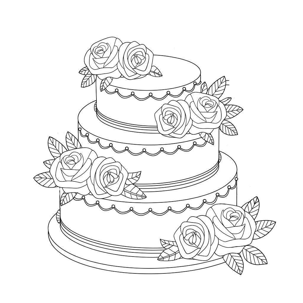 carte gâteau d'anniversaire coloriage maternelle