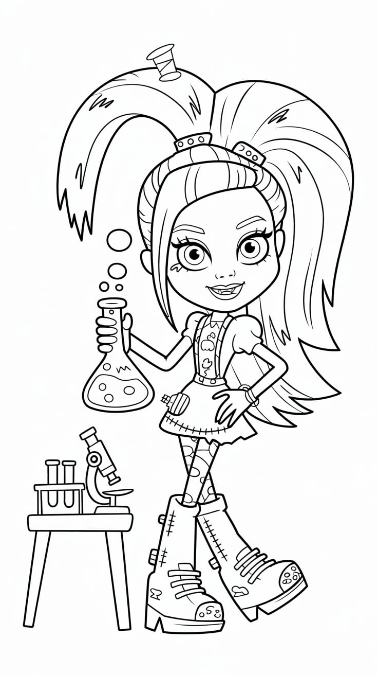 coloriage a imprimer de monster high
