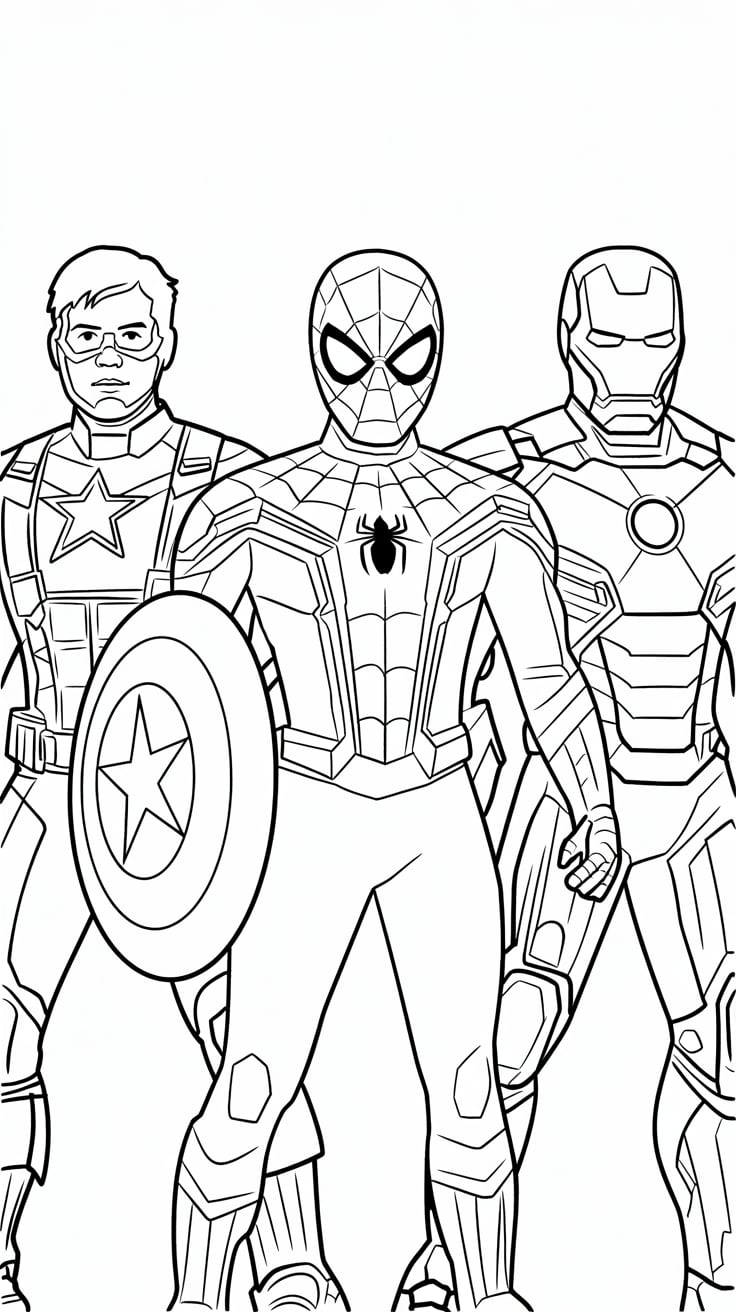 coloriage a imprimer marvel