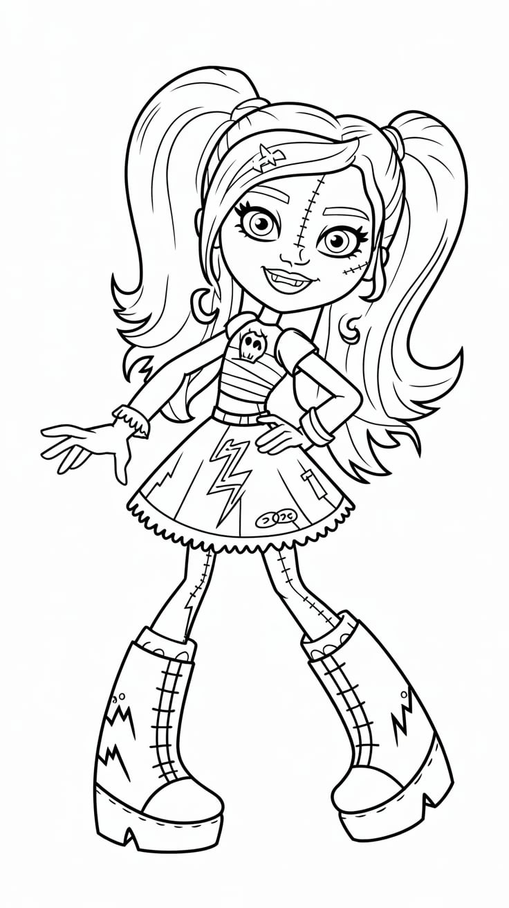 coloriage a imprimer monster high