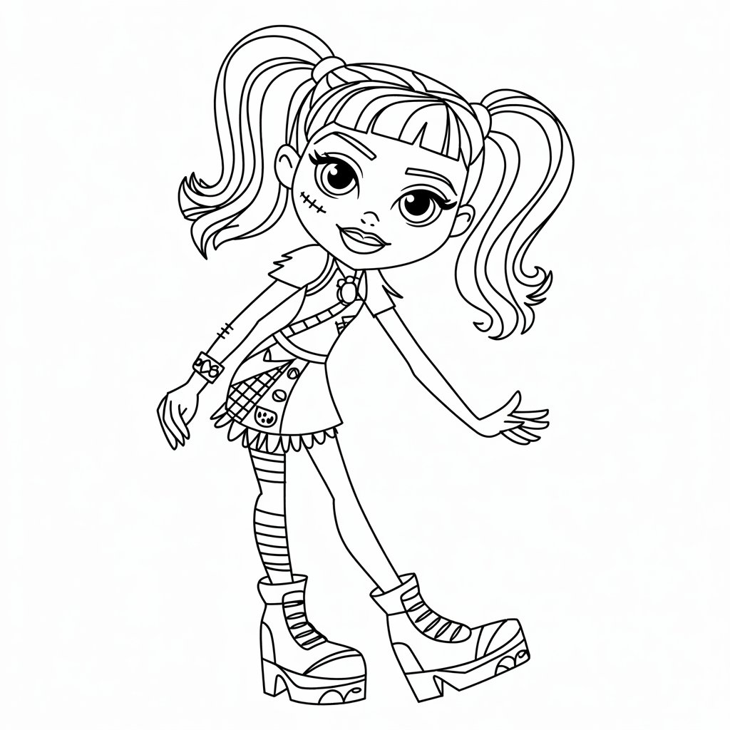 coloriage à imprimer monster high