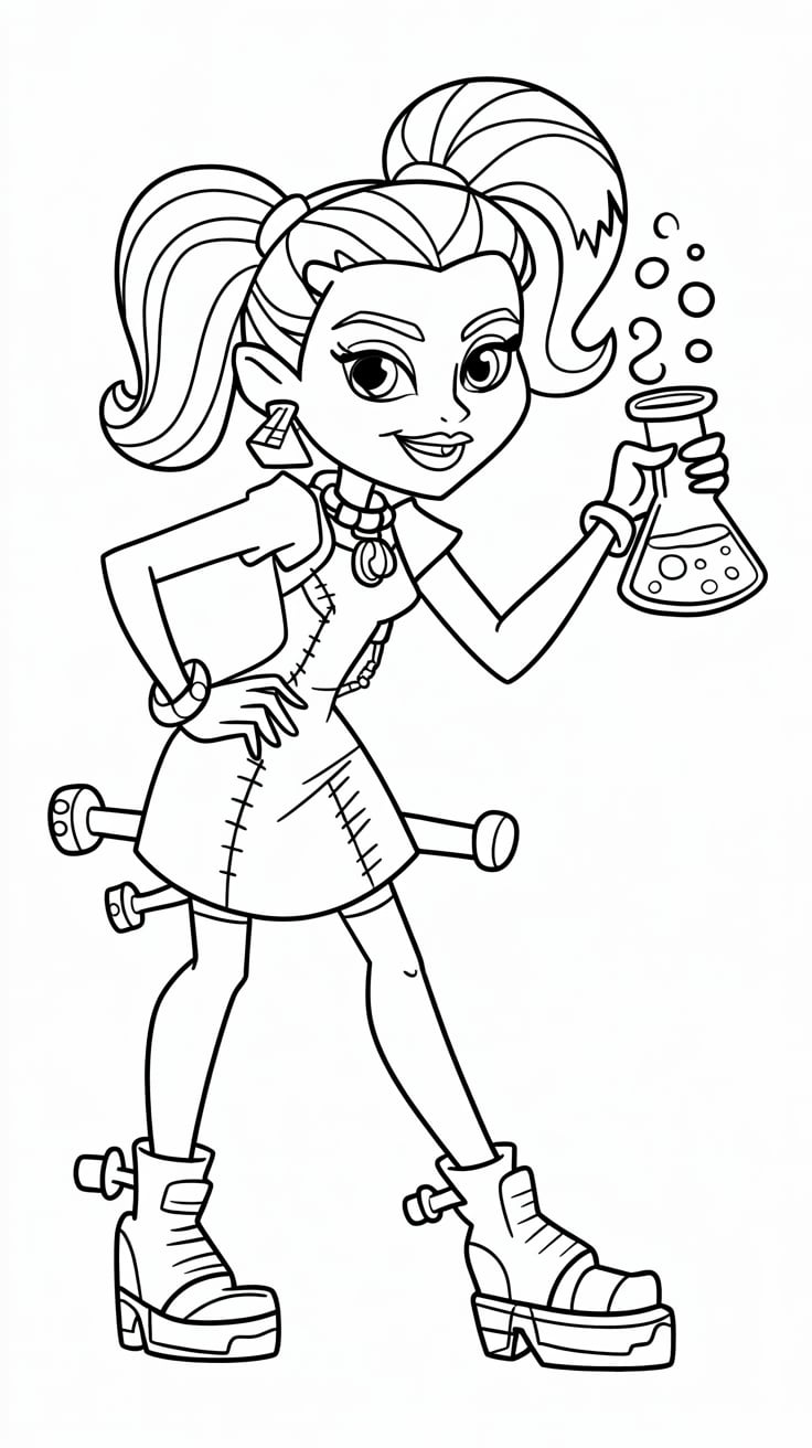 coloriage de monster high à imprimer gratuit