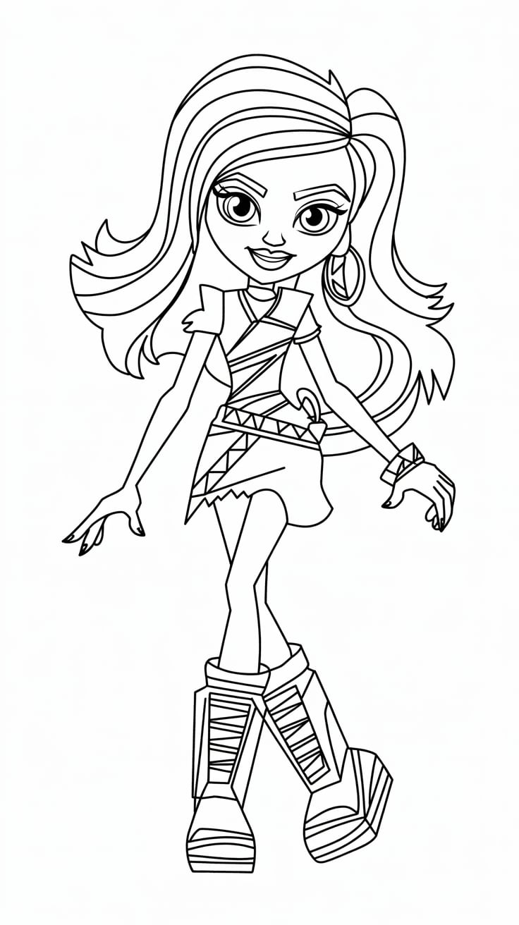 coloriage de monster high a imprimer