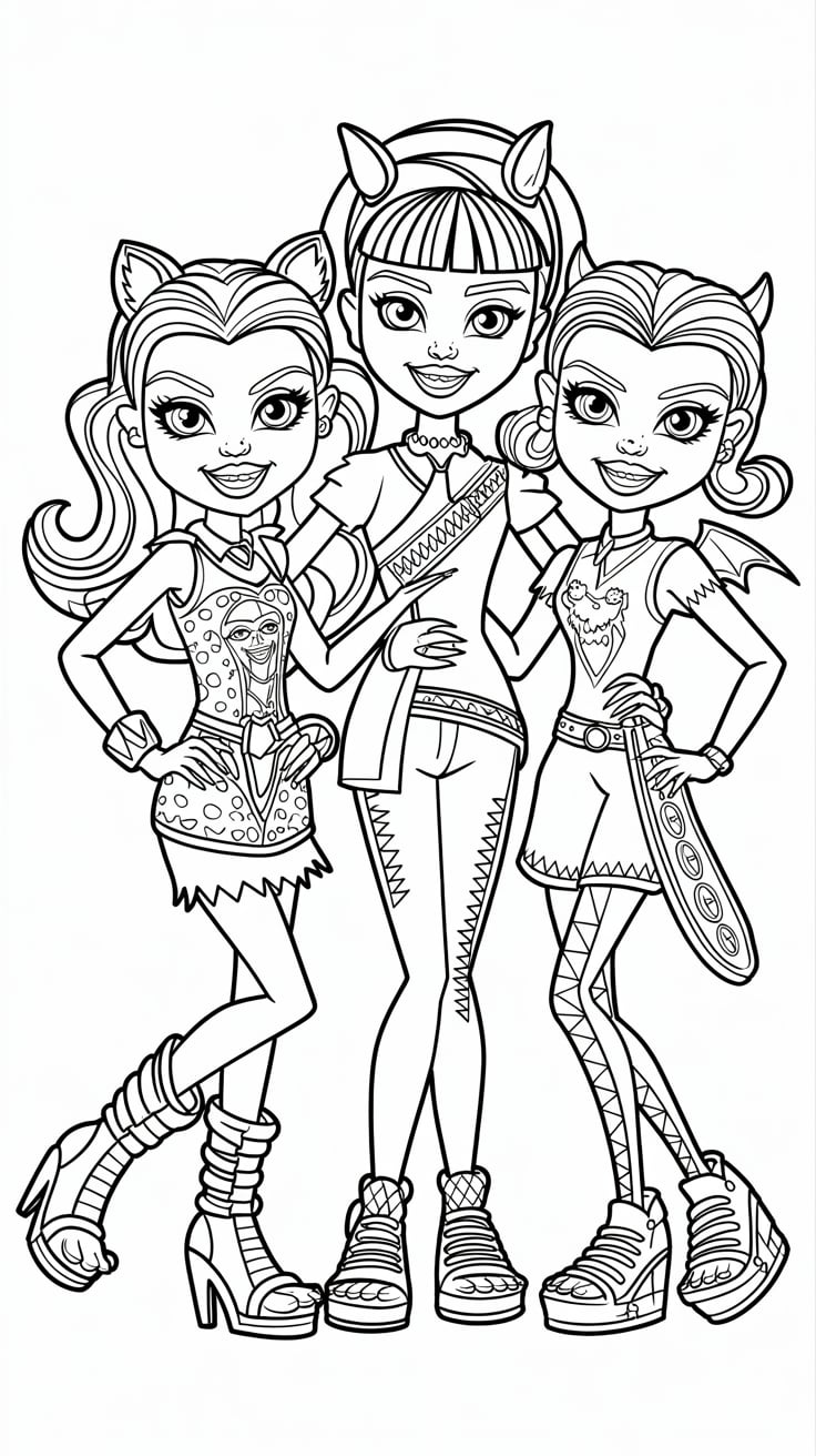 coloriage de monster high