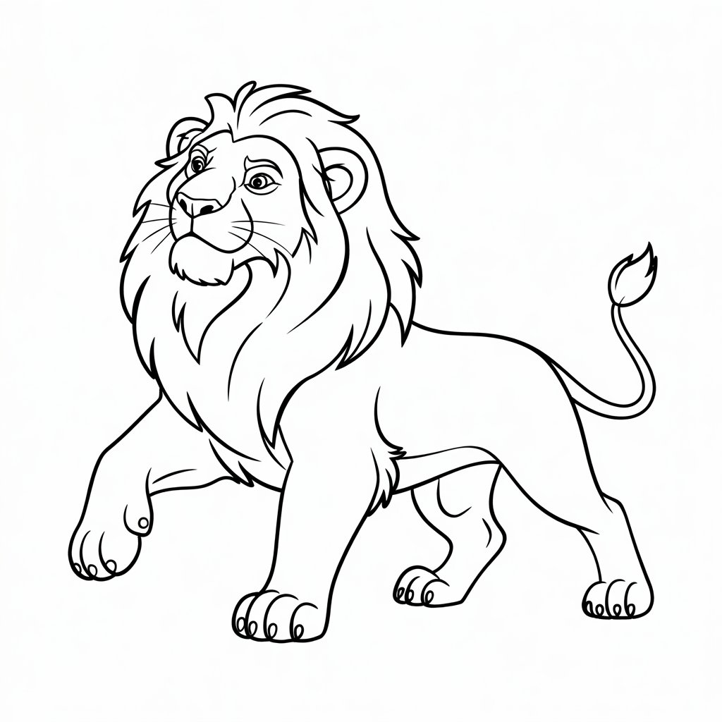 coloriage du roi lion