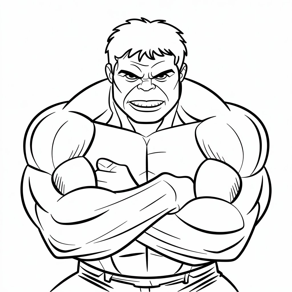 coloriage hulk imprimer