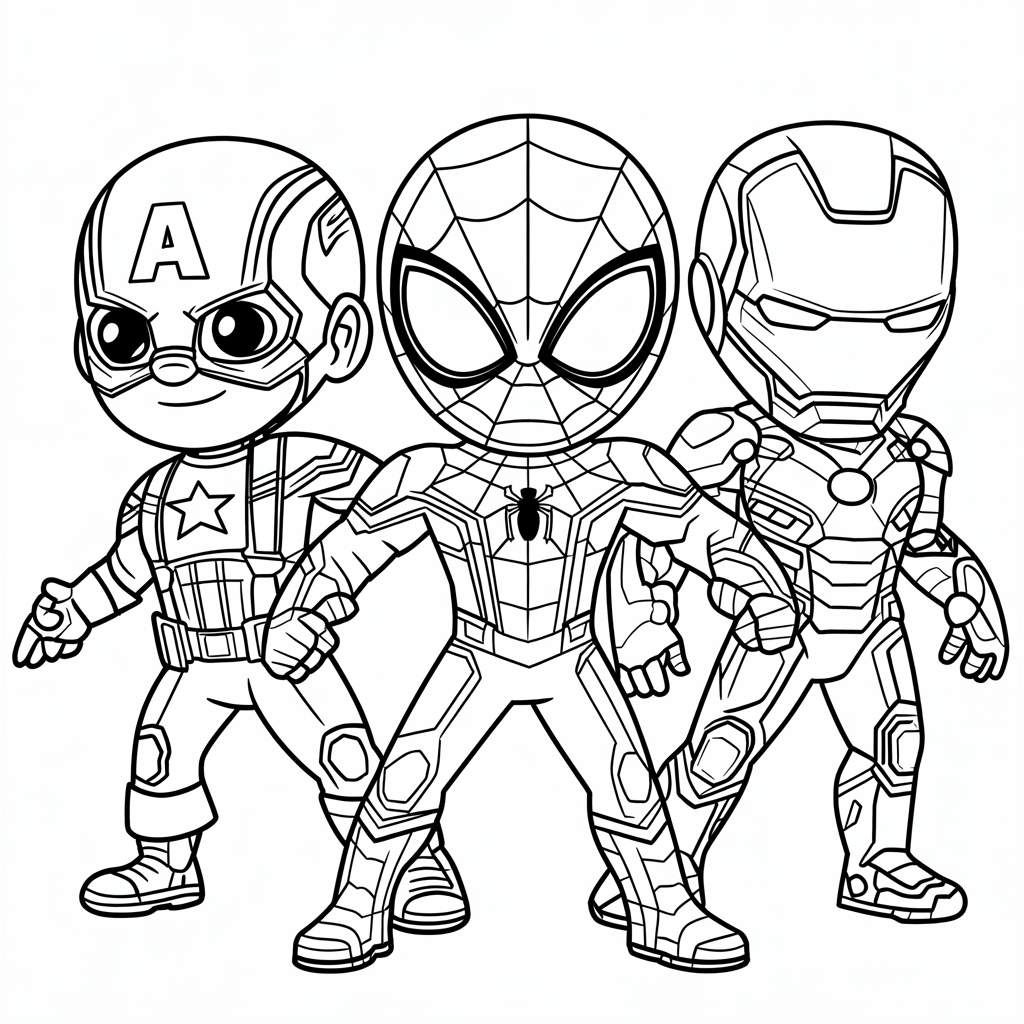 coloriage marvel à imprimer gratuit