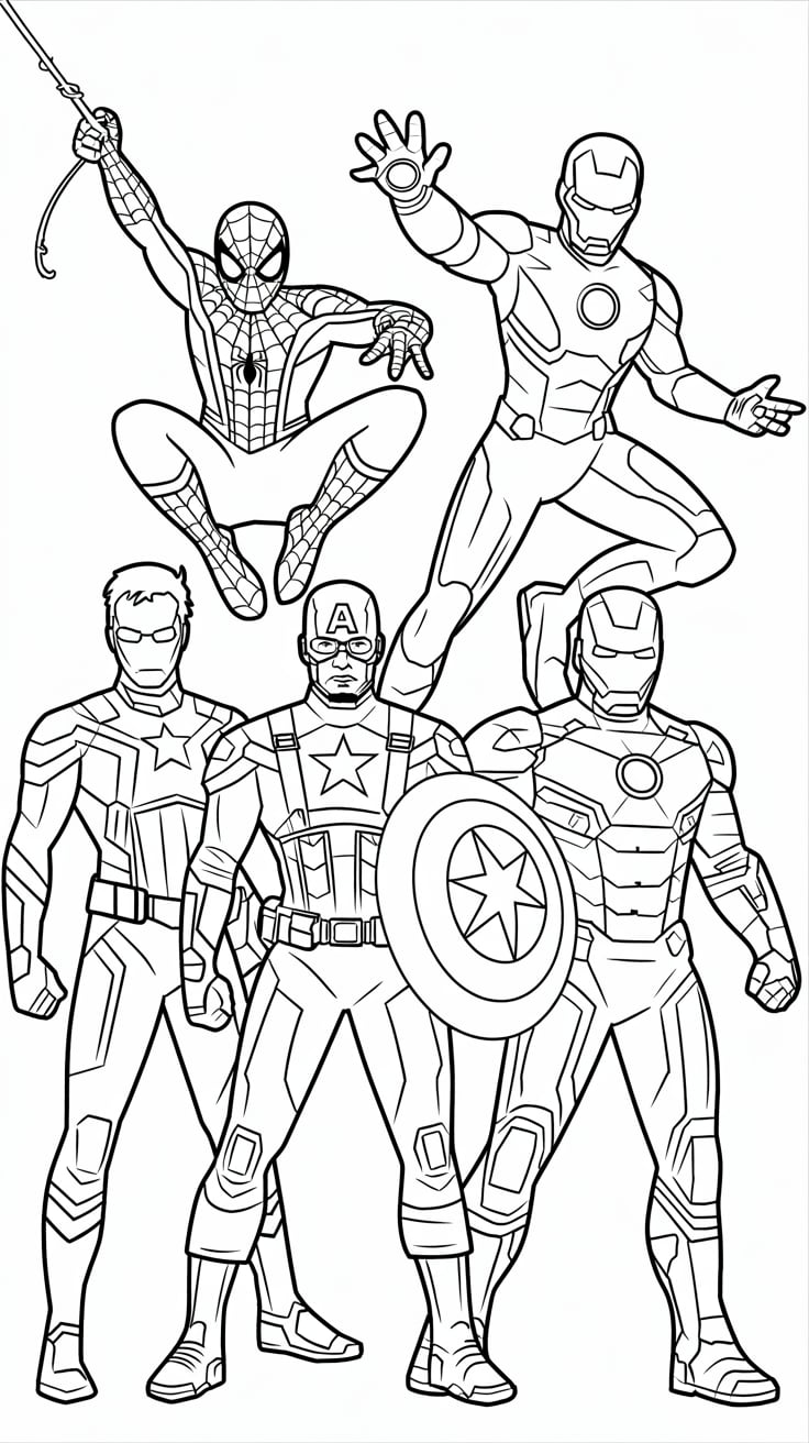 coloriage marvel adulte