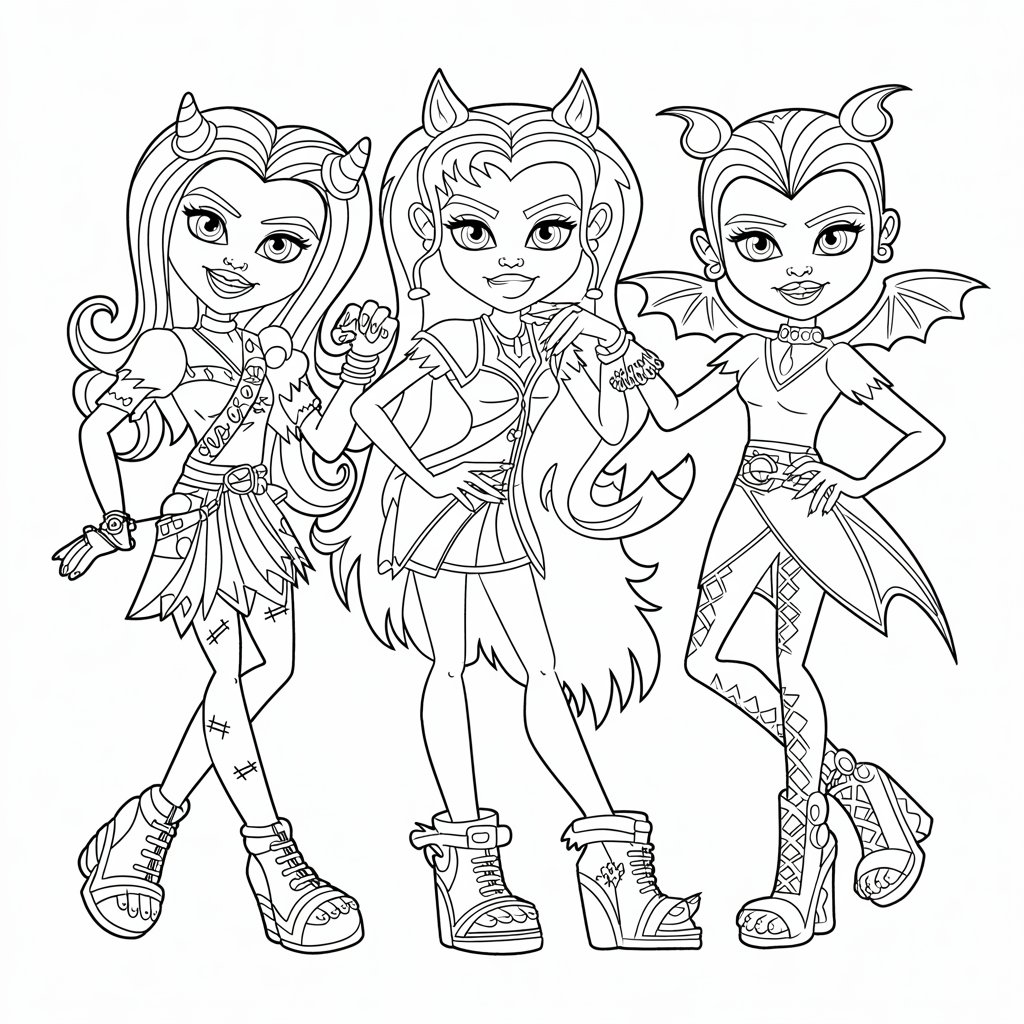 coloriage monster high à imprimer
