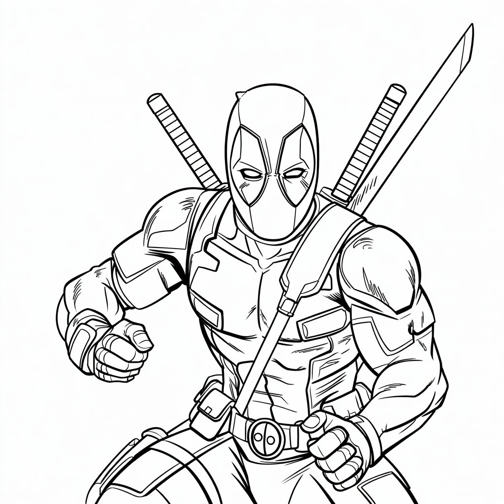 coloriages deadpool