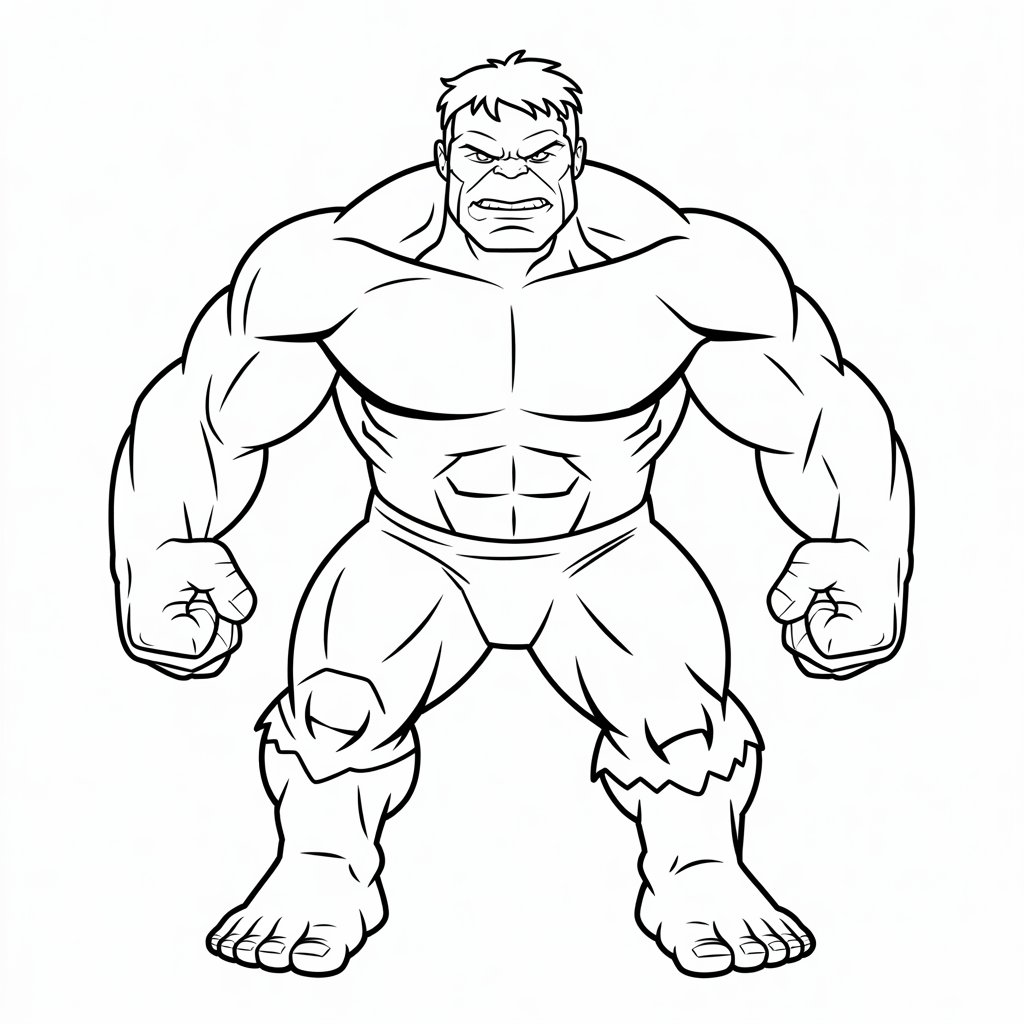 coloriages hulk à imprimer