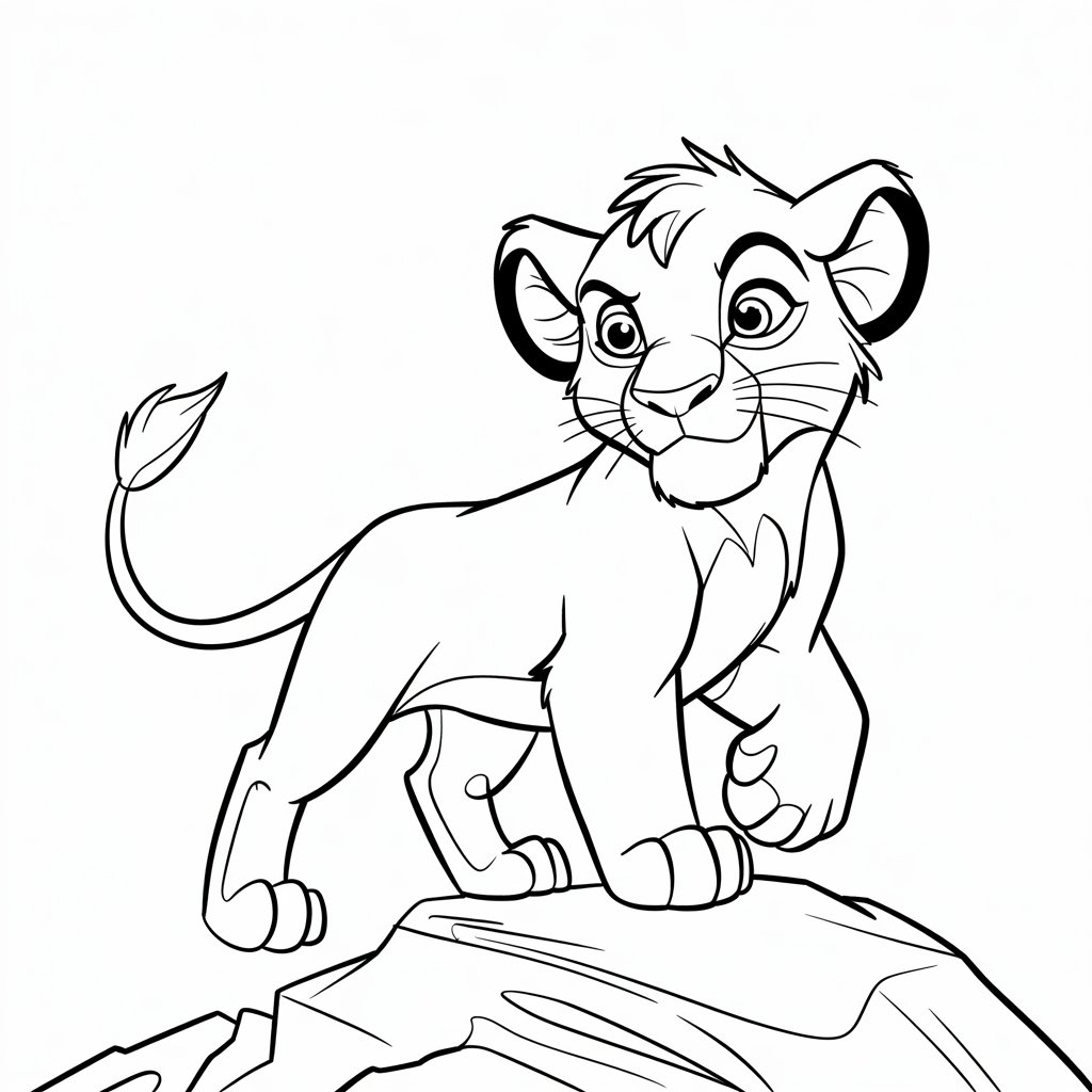 coloriages roi lion