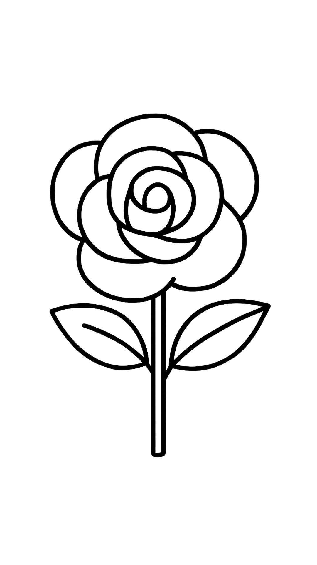 dessiner une rose